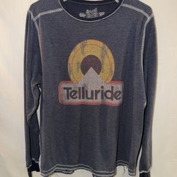 Mens Large The Retro Brand Telluride long sleeve blue t-shirt p/u Jamison, PA 