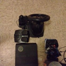 PS4 & Gaming Wheel 