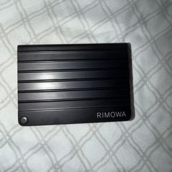 Rimowa Black Aluminum Card Holder