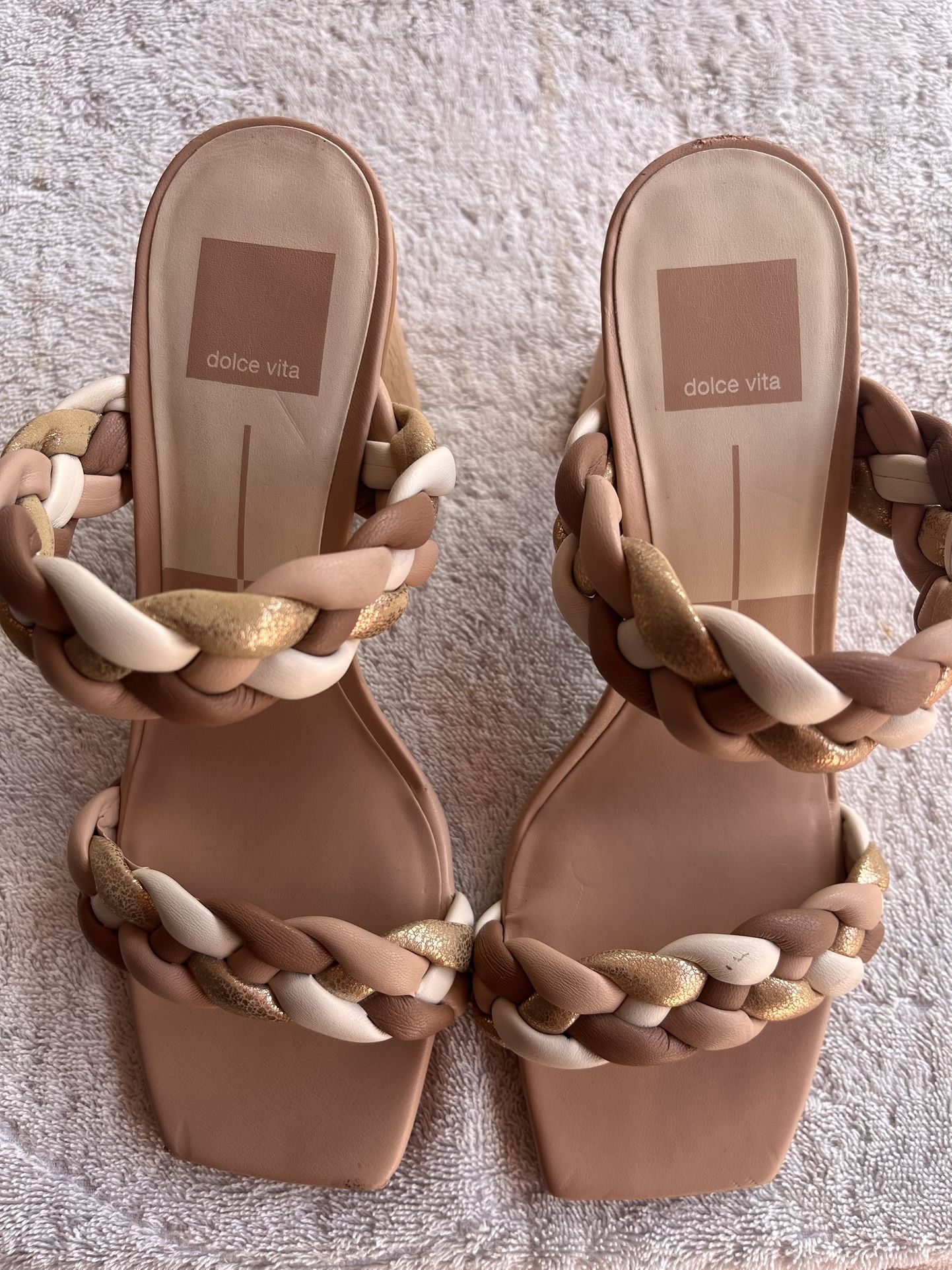 Dolce Vita Paily Braided Strap Detail Block Heel Dress Sandal 