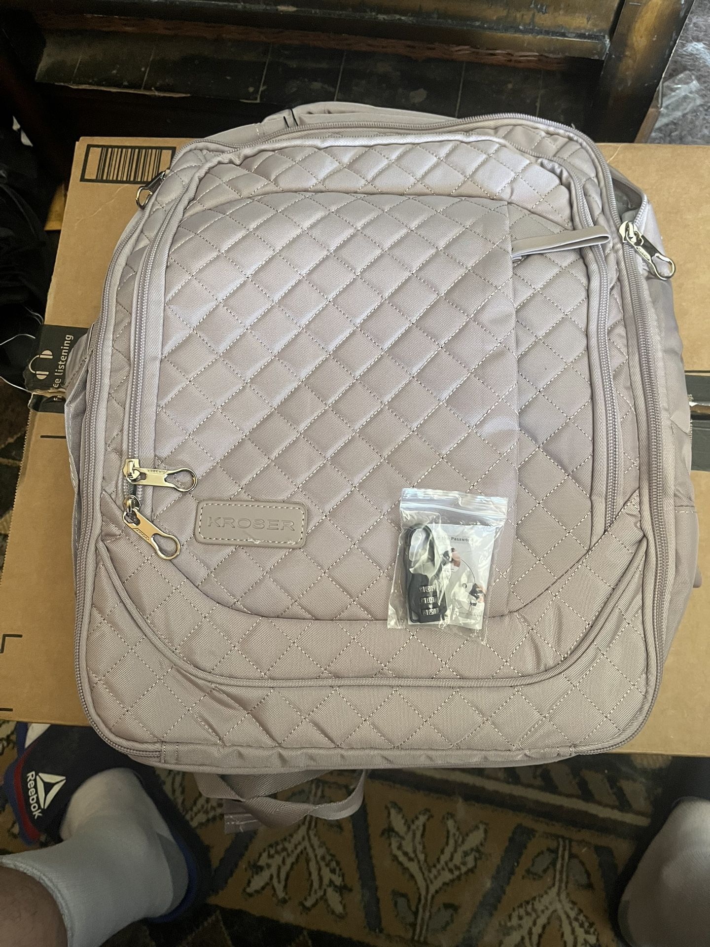 KROSER Laptop Backpack Large Computer Carry On Backpack