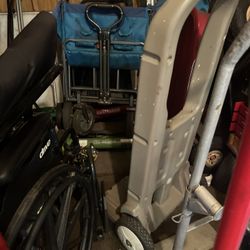 Dolly’s  $35  Converts To  Cart $35. One Pc Dolly Grey $ 35.  Super Aluminum $125 New Tires ‘