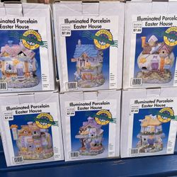 Easter Bunnyville Light Up Village