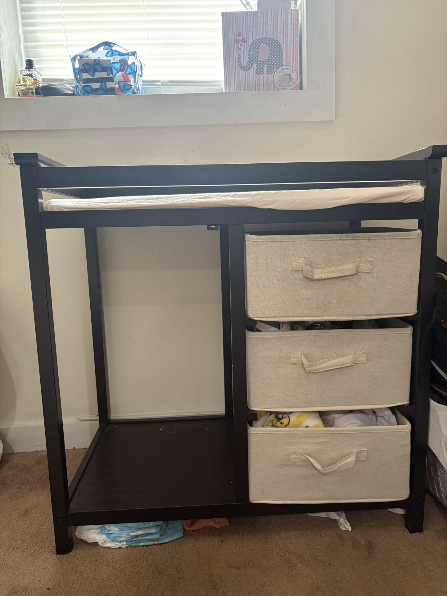 Badger Basket Baby Changing Table