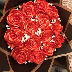 Ramo De 14 Rosas Eternas Color Rojo