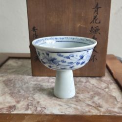 Chinese Porcelain Footed Cup 