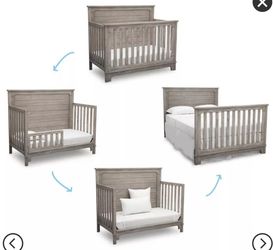 Simmons Kids Slumbertime Monterey 4 in 1 Convertible Crib W