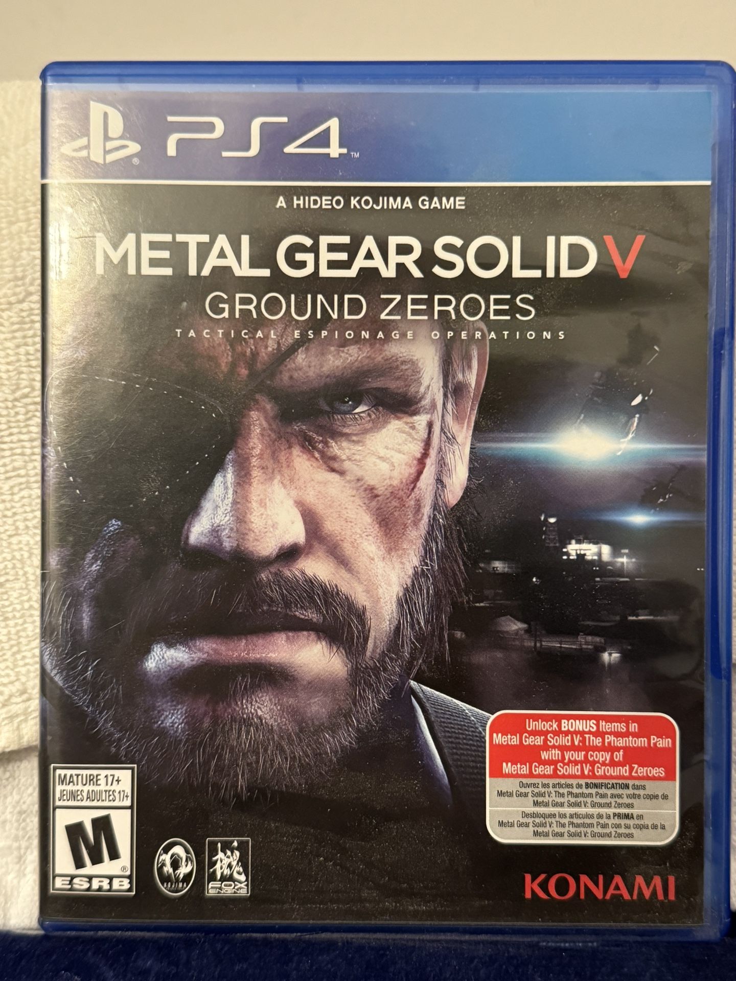 PS4 Metal Gear Solid V (Ground Zeroes) New