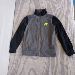 Nike Just Do It Jacket Sz 4 3-4yrs Gray and Black 