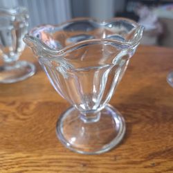 Vintage Parfait/ ice cream glasses