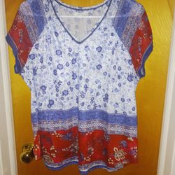 Really Cute Ladies Size Petite Large Top 