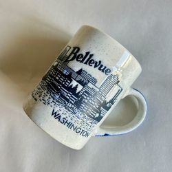 Vintage 8-oz Bellevue Washington Embossed Mug 