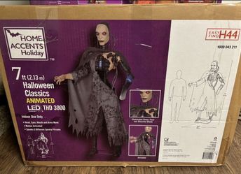 Brand New In Box 7ft Cyborg Robot Animated Halloween Animatronic $220