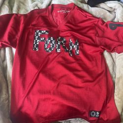 Chrome Hearts Matty Boy Form Jersey Mesh Red Size M