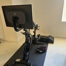 Like-New Peloton Bike + Extras – $500 OBO – Must Pick Up Soon!