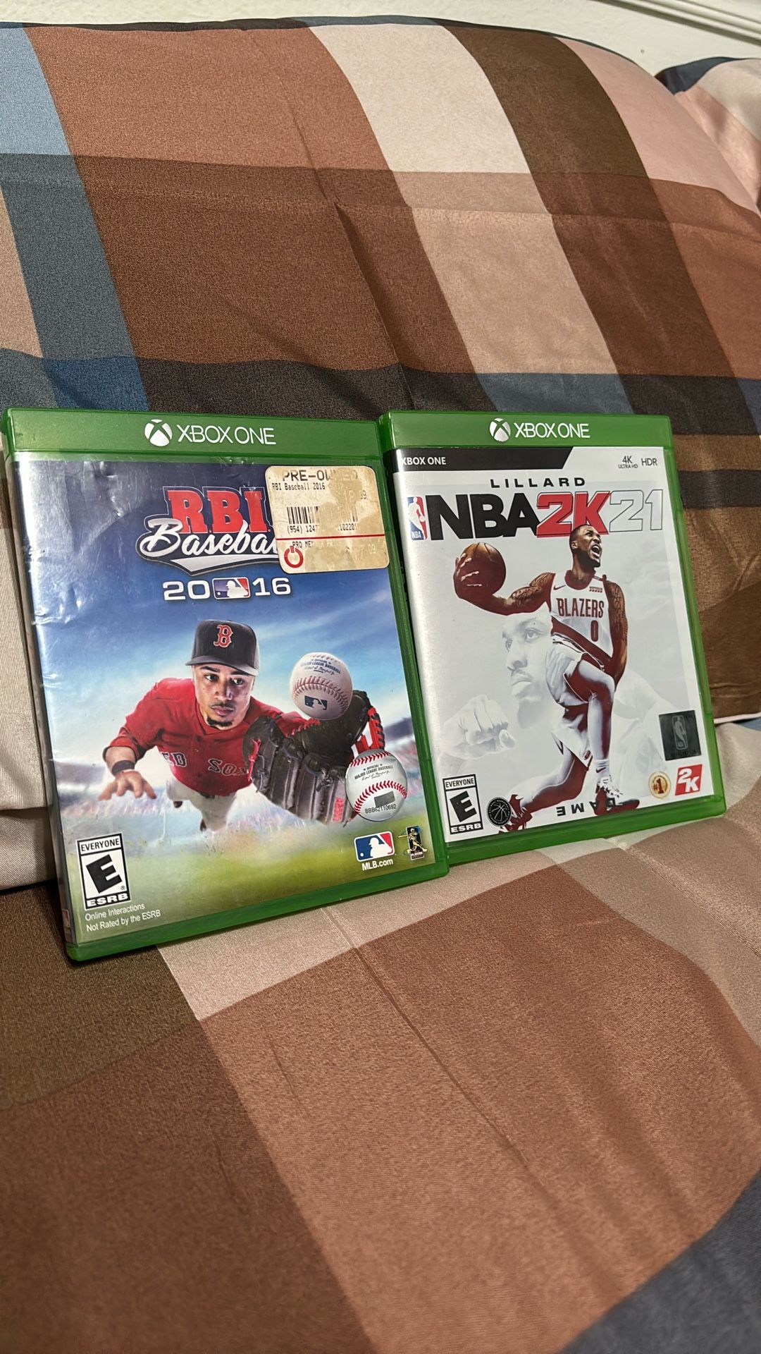 RBI BASEBALL 2016, NBA 2K21 LILLARD HDR FOR XBOX ONE ITS WORKING GREAT QUALITY NO STRACHES