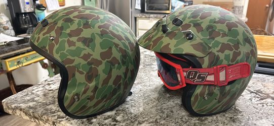 Zamp open faced motorcycle helmets