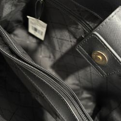 Michael Kors Black Large Leather Tote 