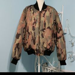 Camouflage Bomber Jacket