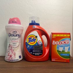 Tide downy bounce laundry bundle