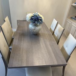 Elegant Grey Rectangular City Furniture Table!