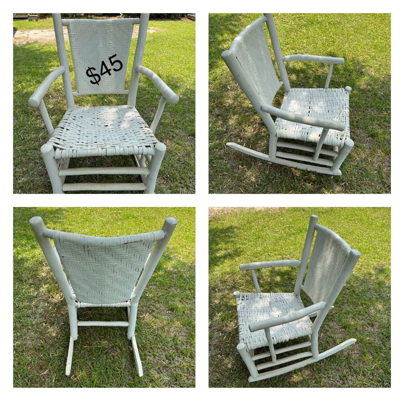 Vintage White Rocking Chair