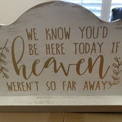 Memorial Wedding Sign