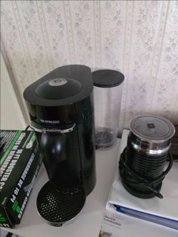 Nespresso Vertuo Coffee & Espresso Machine with Aeroccino 3 Milk Frother - Black
