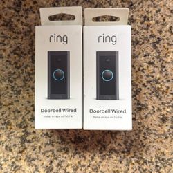 2 BRAND NEW RING DOORBELL WIRED