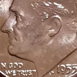 ☆1955. 10c.  Jefferson  Dime☆MS+