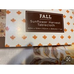 Tablecloth Sunflower Harvest Fall