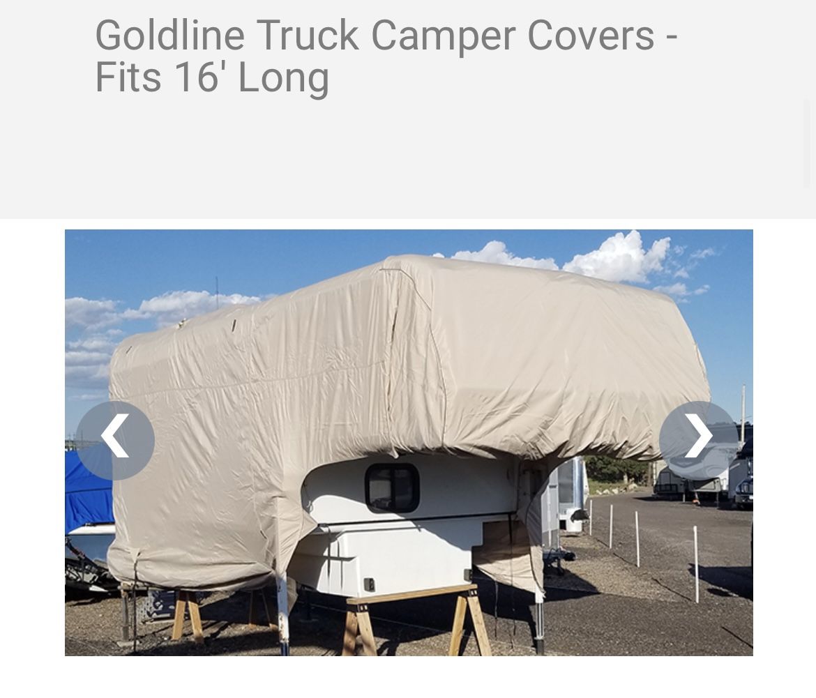Slid-In Camper Cover Goldline
