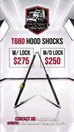 T680 Hood Shocks