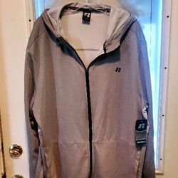 Riddle Grey Nylon Sjport Jacket...size Xxl Mens..Brand New!..Light Weight