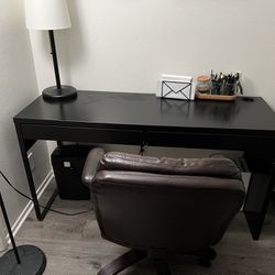 Office Chair Desk And Lamp