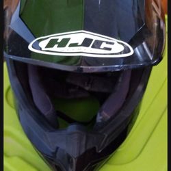 HJC Medium Helmet With Oakley Goggles.