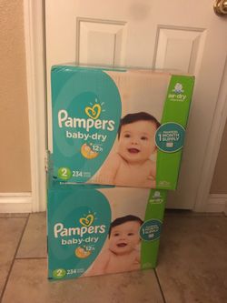 Pampers diapers size 2