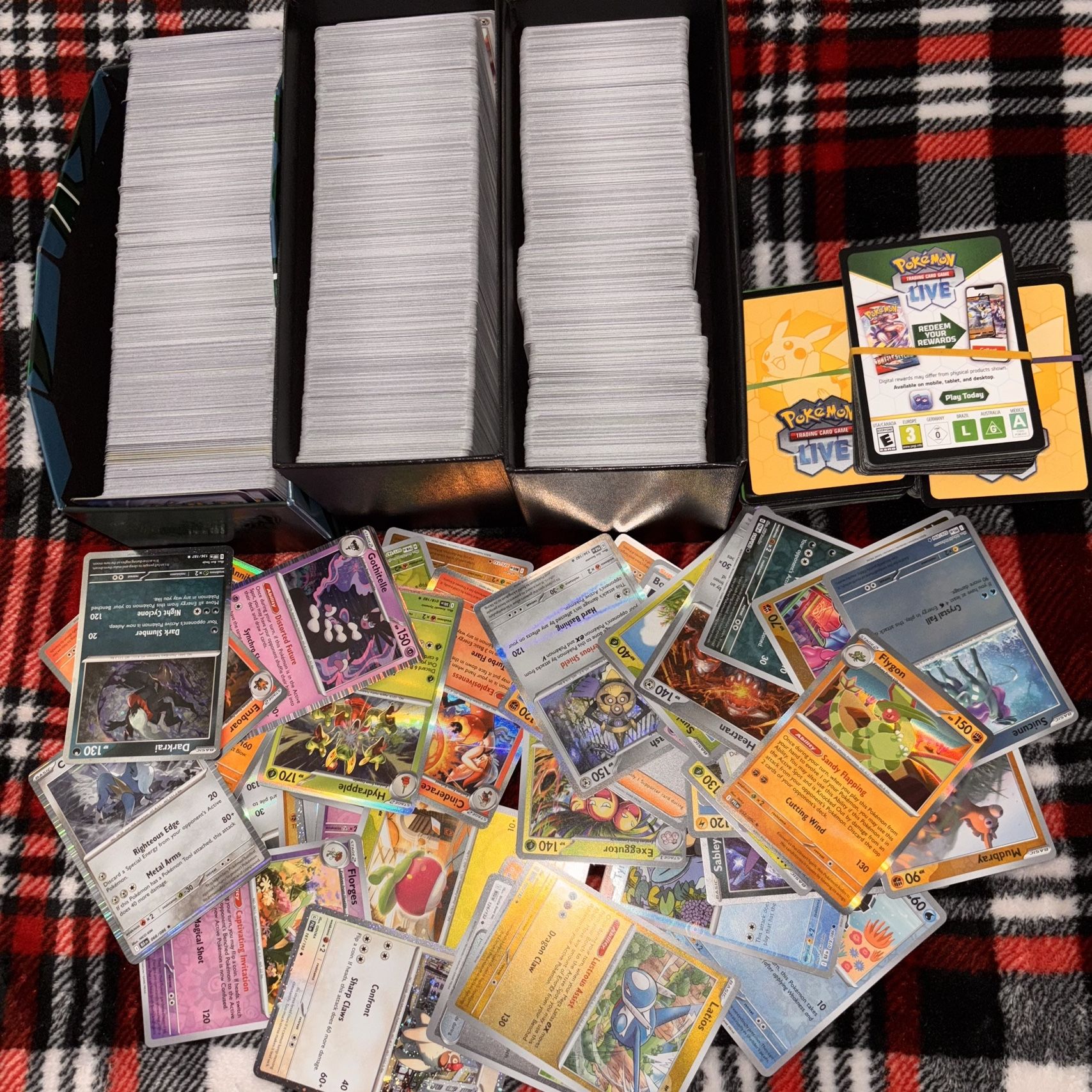 bulk pokemon card lot TCG 100 Cards includes 20 foil cards Pokémon Card Bulk Lot (500