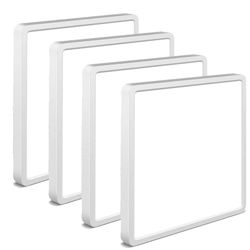 4Pack 12inch 3200LM LED Flush Mount Ceiling Light,28W Square 6000K White Slim Flat