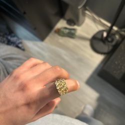 14K Gold Nugget Ring