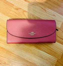 Coach Slim Envelope Wallet in Pink