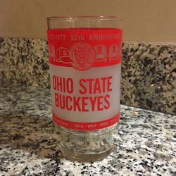 OSU drinking glass from the 50th anniversary of the Horseshoe in 1972