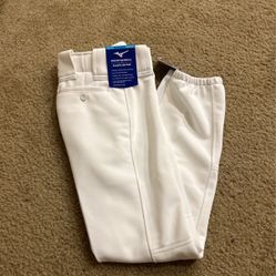 Mizuno Baseball Pants White Dirty Mids Youth Medium