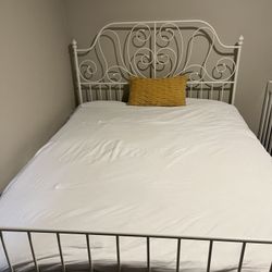Queen Bed - Mattress, Topper, Bed Frame