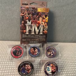 Lot of 7 Highland Mint NBA Coins