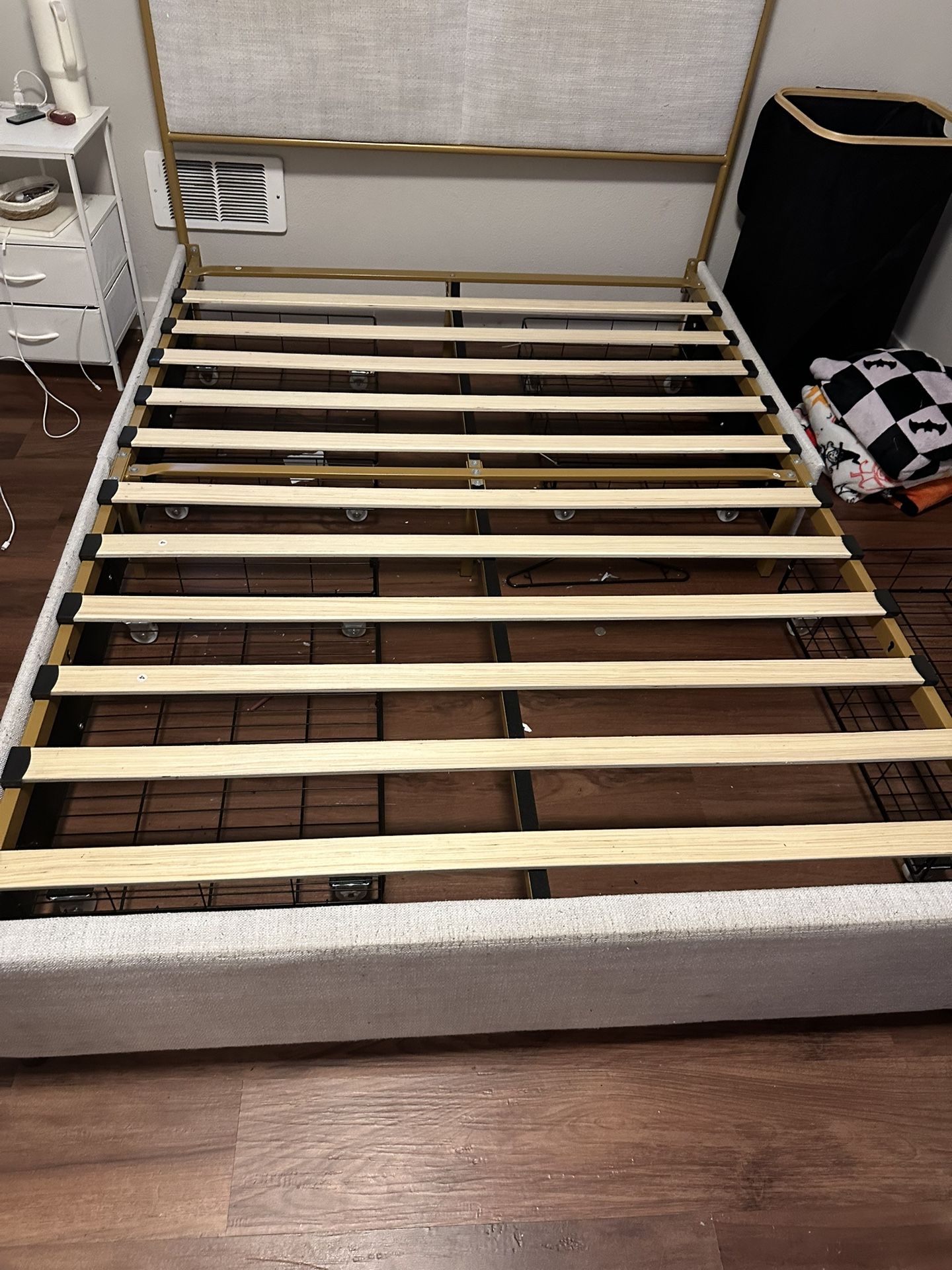 Full-Size Bedframe With Pullout Drawers