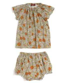 Milk barn boutique baby dress diaper cover set 6-12 months