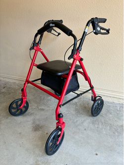 Walker collator red aluminum 8” casters