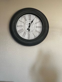Clock and painting