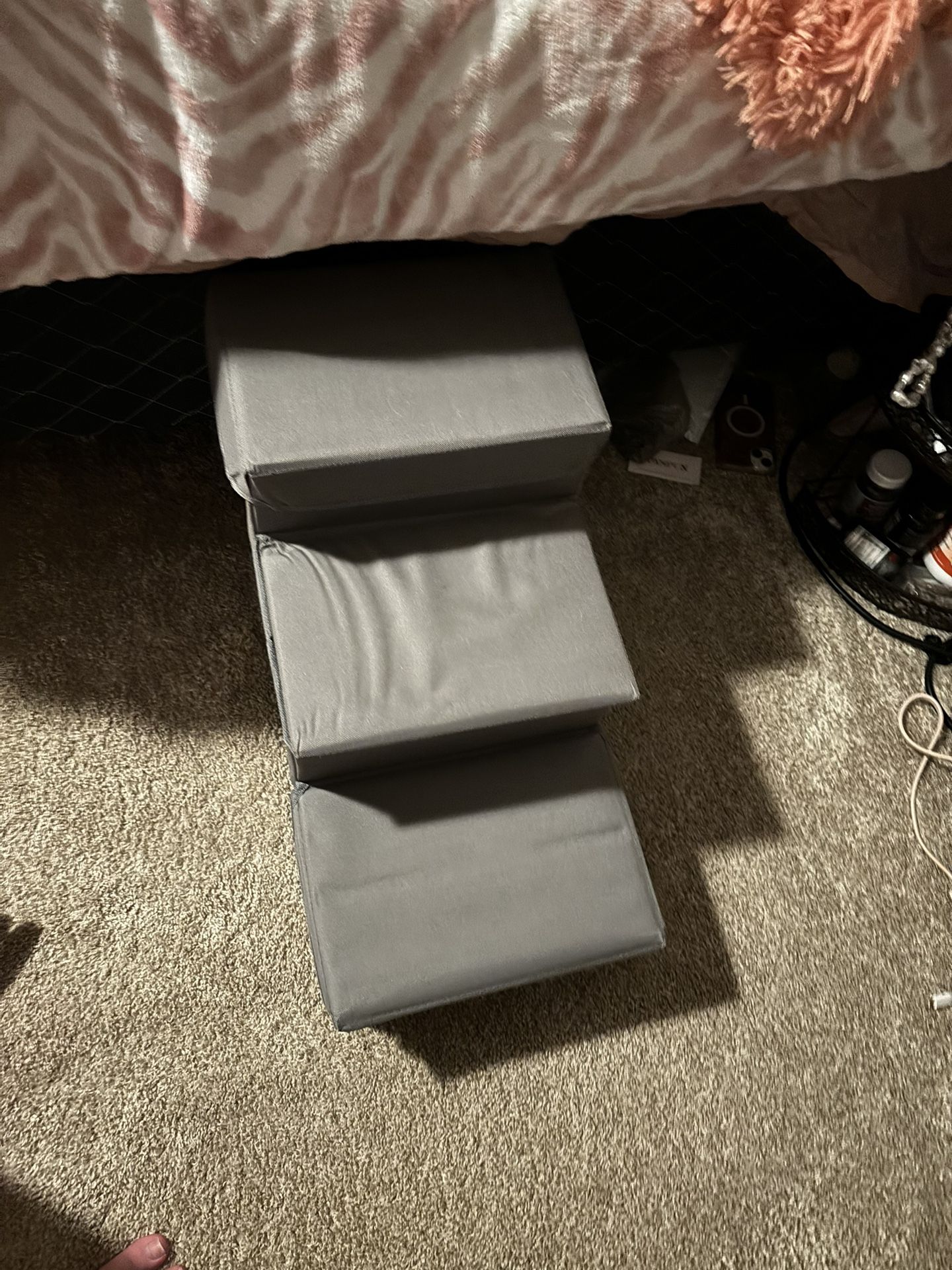 Dog Steps With Three Compartments For Toys Or Whatever